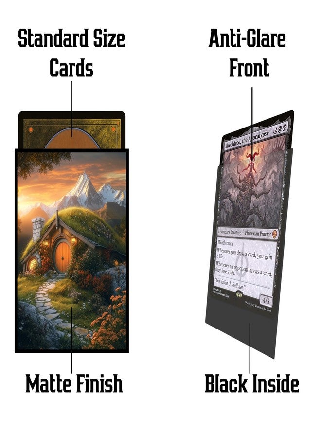 Realm Guard 100ct Matte TCG/MTG Card Art Sleeves (Halfling Tranquility) - Image 2